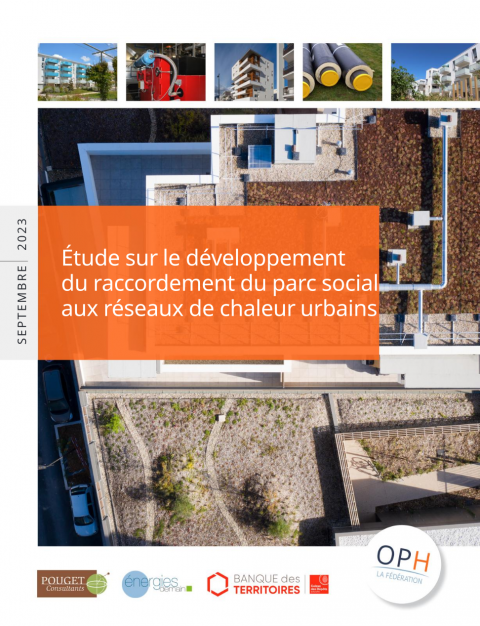 Couverture de l'étude FOPH sur le développement du raccordement du parc social aux réseaux de chaleur urbain
