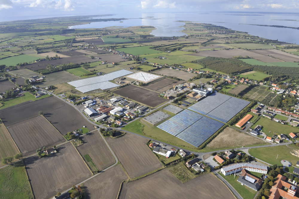 Centrale solaire de Marstal au Danemark 