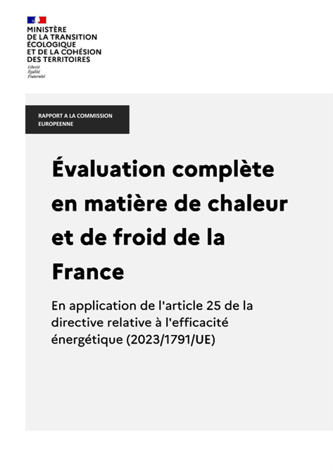 Couverture du rapport "Évaluation complète en matière de chaleur et de froid"