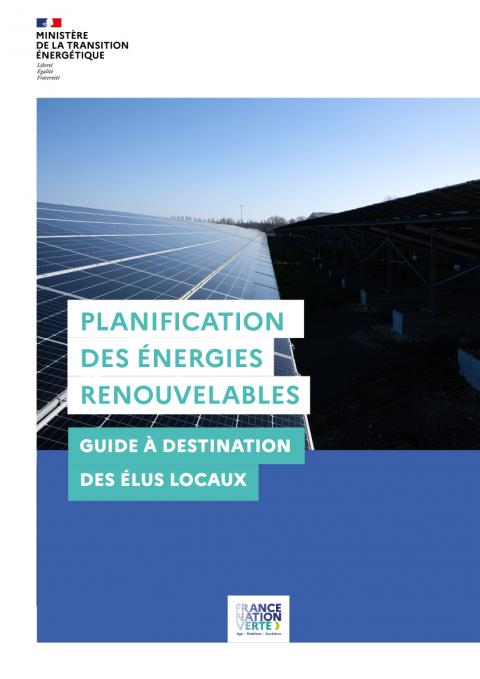 Page de garde du guide de planification des énergies renouvelables